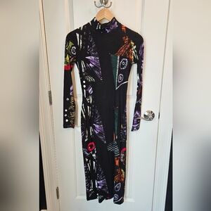 Desigual, XS Malaga Lacroix, Christian Lacroix, Midi Long Sleeve Dress